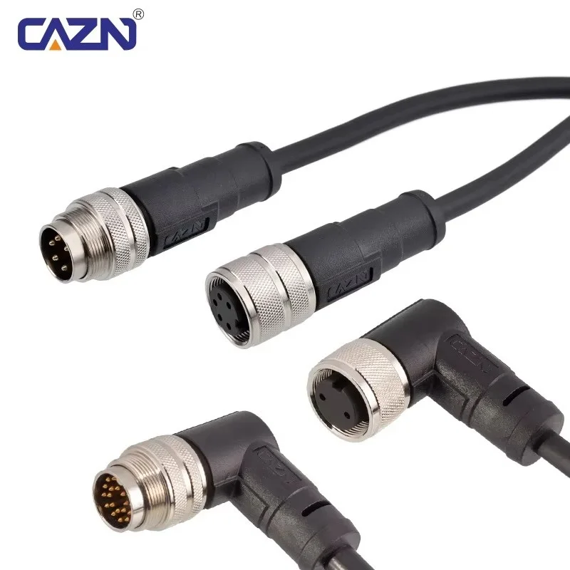 Factory Direct M16 Overmolded Shielded Aviation Plug 2/3/4/5/6/7/8/12/14/16/19/24 Pins PVC  IP67 Transmission Sensor Connect