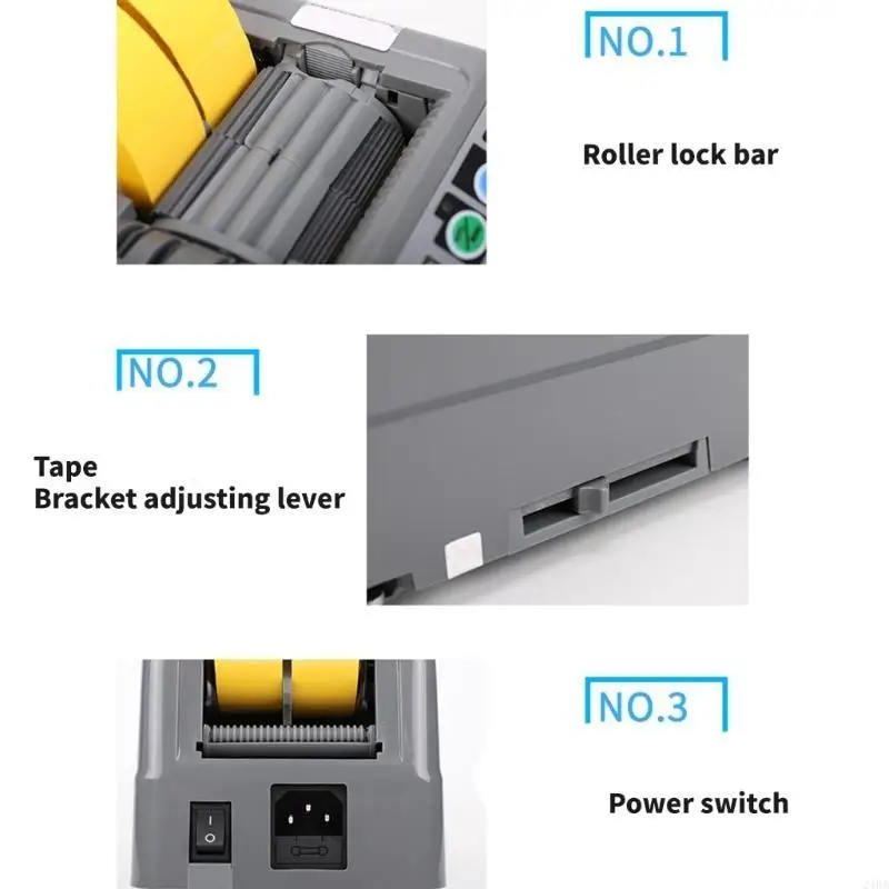 24BA Sturdy Plastic Automatic Tape Dispenser Builts With ABS Materials Convenient for Long Time Use High Performances
