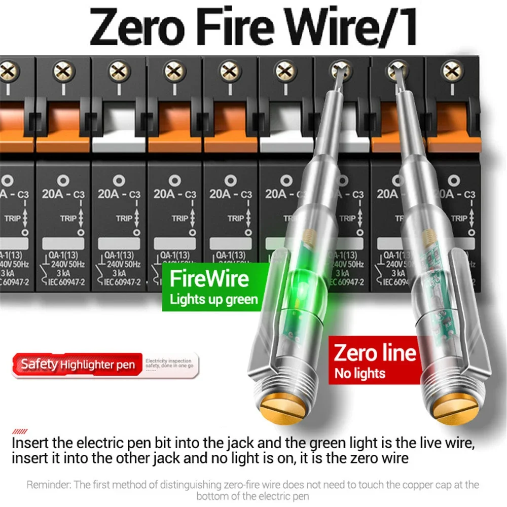 1/2/3 stücke intelligenter Spannungs prüf stift 24/70-250V Induktion leistungs detektor Stift elektrische Anzeige Schrauben dreher Anzeige werkzeuge