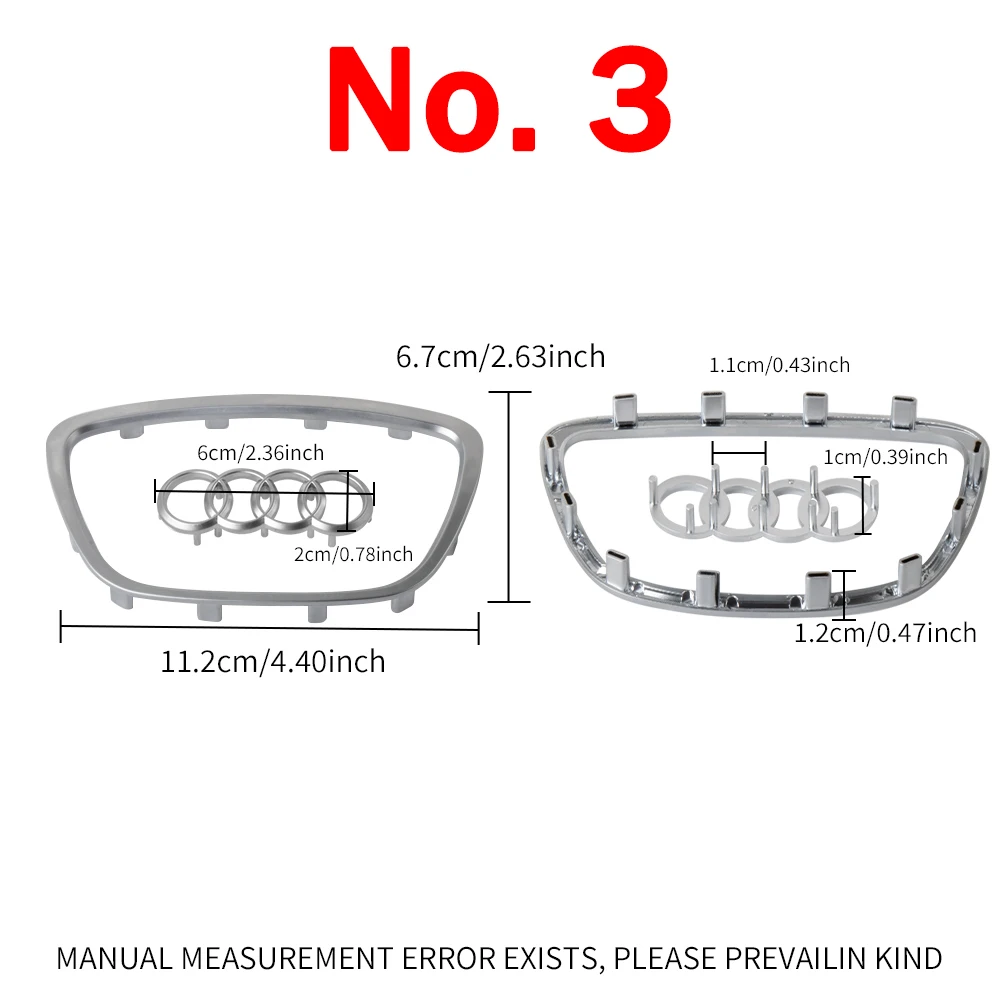 Lenkrad-Dekorationsring-Abdeckungsaufkleber für Audi A3 A7 Q3 Q7 Q5 E-TRON A8 A7L Q6 Q8 SQ5 Q5L A4L A6L A5 A8L – Detail 5