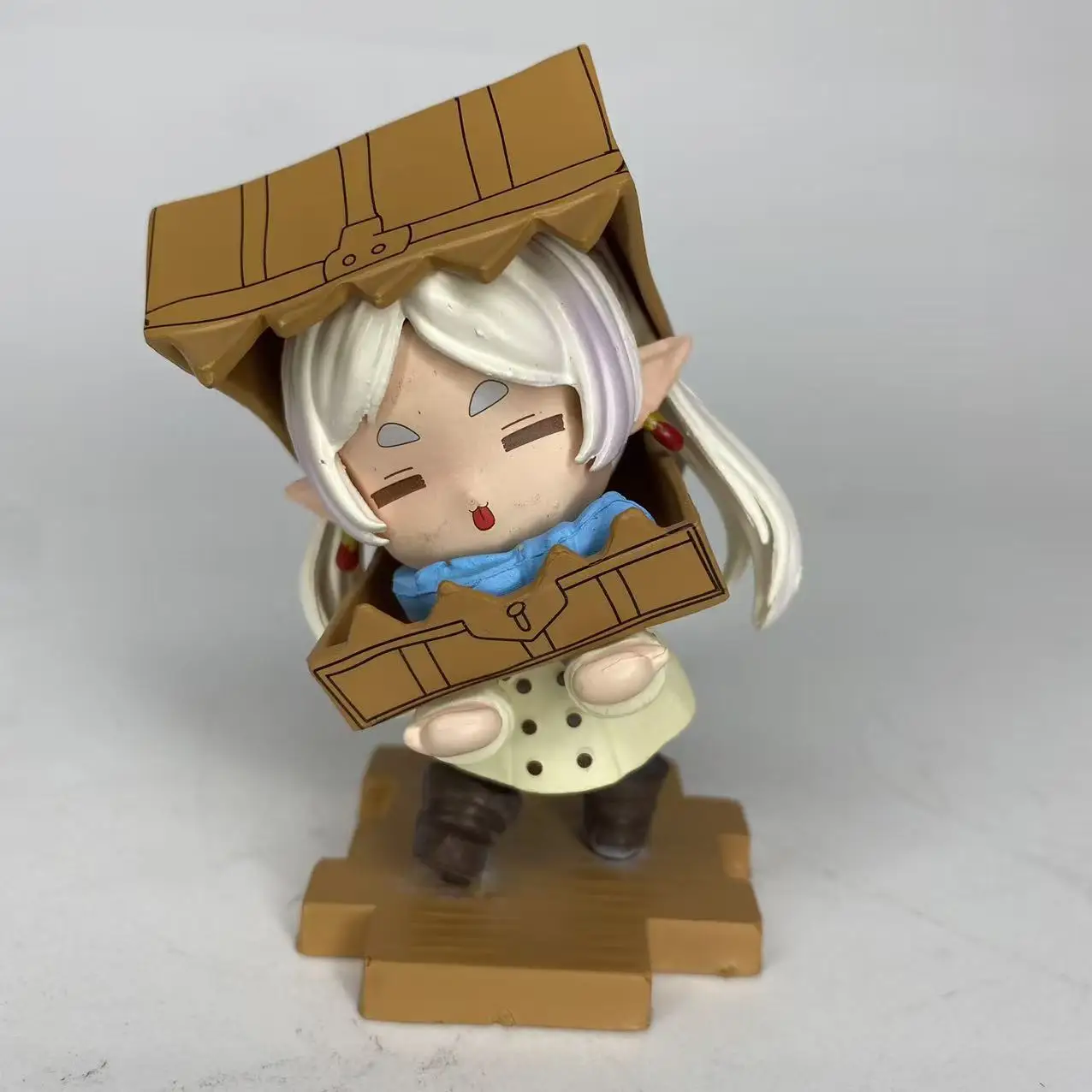 8CM /3.1INCH Frieren Beyond Journey's End Q Version Carton Head Frieren Figure Full Painting Spraying Anime Collection Model