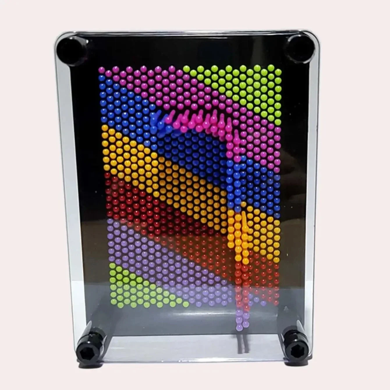 Handprint versátil agulha desenho 1pc-plástico quadrado arco-íris 3d clone mão modelo quebra-cabeças jogos brinquedos