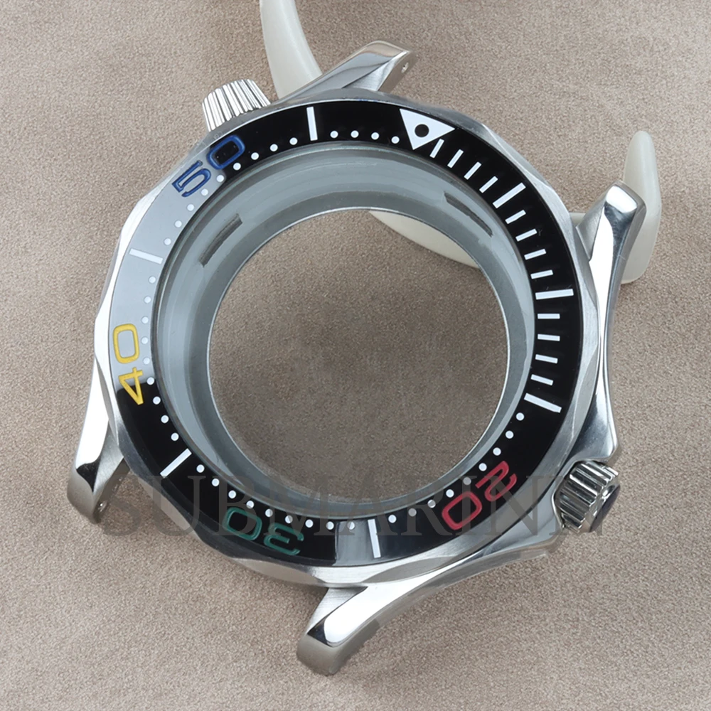 NH35 Case Bracelet 41mm Watch Case Waterproof 316L Stainless Steel FIT Seiko NH35 NH36 Movement 31mm Dial Seamaster 300 Case image 3