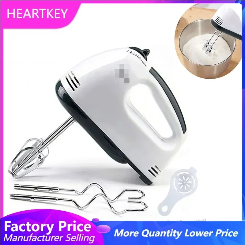 Electric Hand Mixer Kitchen Beater Spiral Whisk Stand Cake Baking Food Blender Egg Beater Cream Dough Hand Electric Mixer