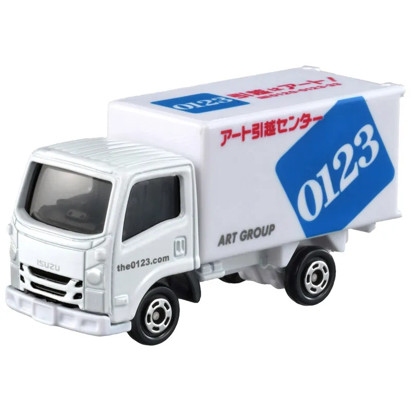 

Original TAKARA TOMY Tomica No.57 Art Moving Center Truck 1/ Diecast Alloy Isuzu ELF with Openable Panel Suspension Collectible