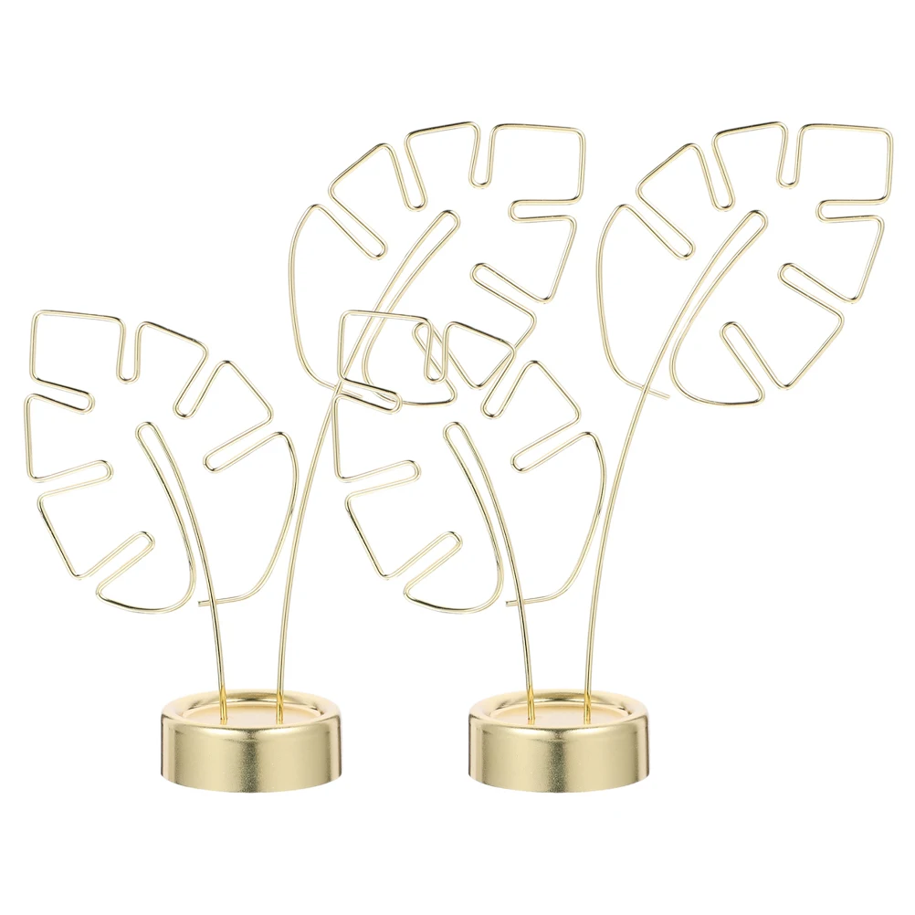 

2pcs Turtle Back Leaf Table Card Holders Note Clip Photo Stand Card Holder Desk Accessory TableBracket