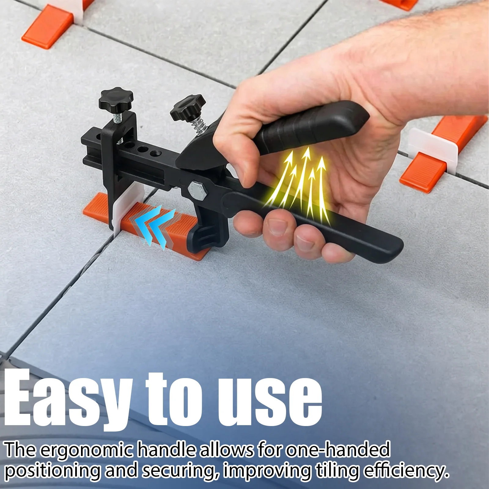 Tile Leveling Pliers Precise Tiling Locator Leveling Tool with Ergonomic Grip 5 Mode Adjustable for Wall and Floor Installation