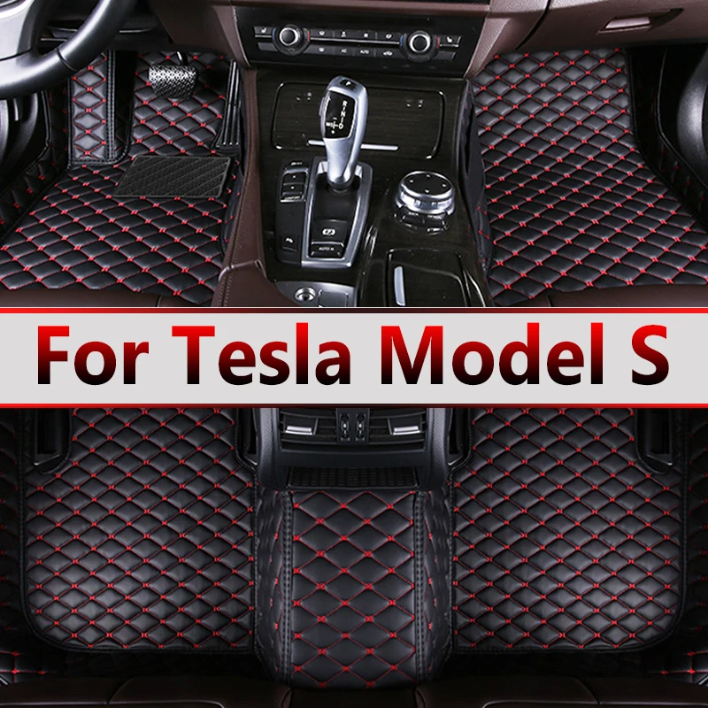 

Автомобильные коврики для Tesla Model S 2012 ~ 2022, Роскошный Ковер, автомобильные интерьерные части, напольный коврик, набор кожаных ковриков, автомобильные аксессуары, водонепроницаемый коврик