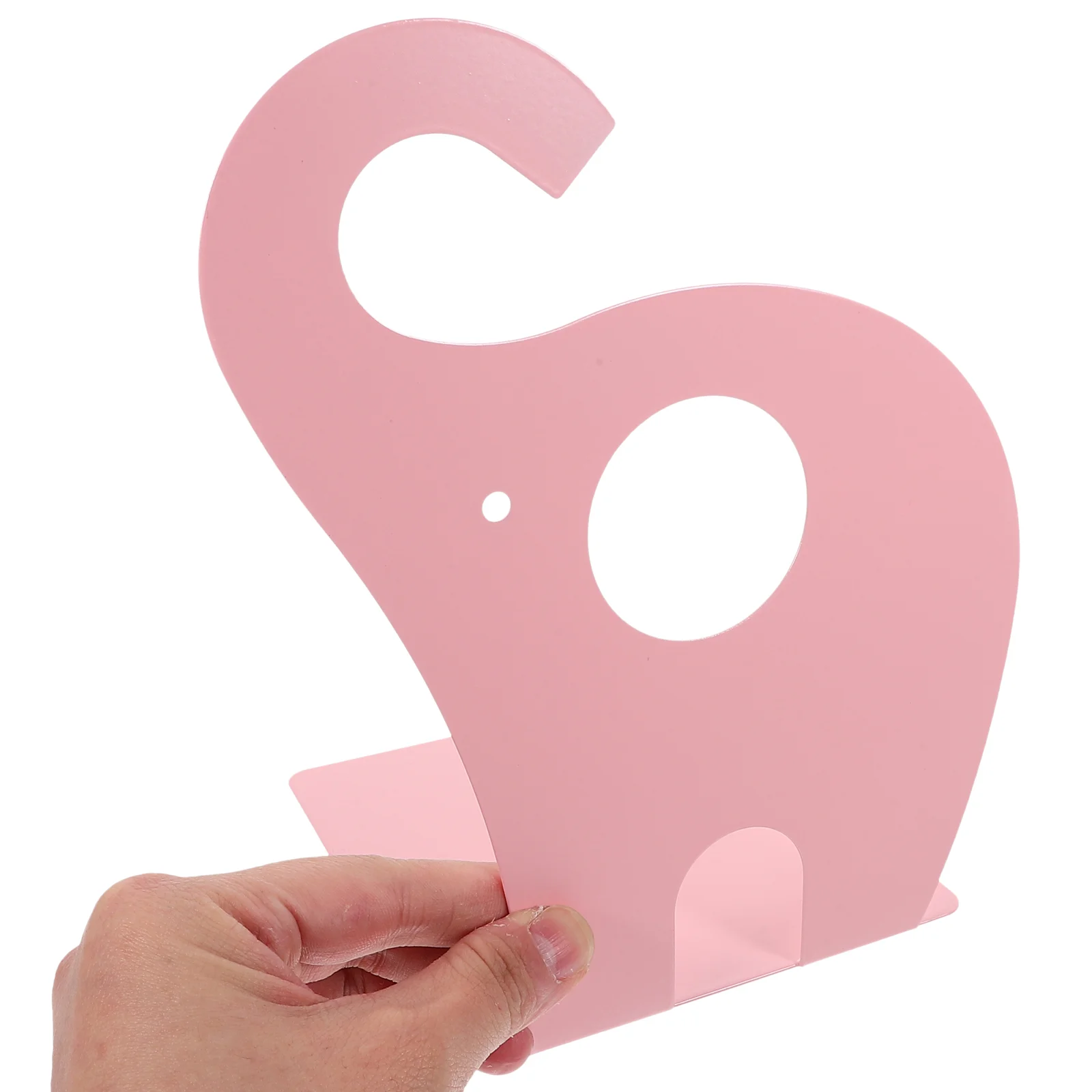 Display Book Elephant Bookend Holder Stopper Decorate Adjustable Angle Stand Metal Multi-function Bookshelf