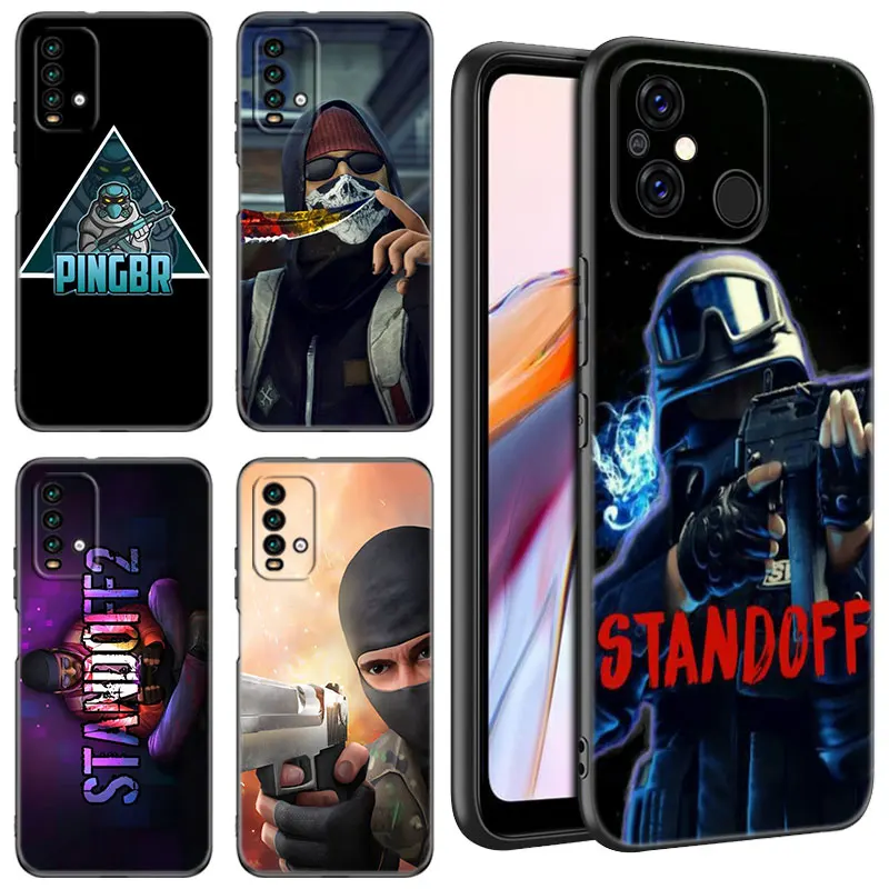 Hot Game STANDOFF-2 Black Phone Case For Xiaomi Redmi 11 Prime 11A 12C 13C A1 A2 + 12 4G 10 5G 8A 9A 10A 9C 10C 9i 12R Note 9T