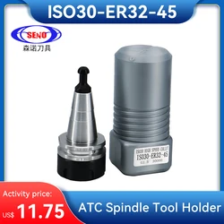 SENO Precision ISO10 ISO20 ISO25 ISO30 ER11 ER16 ER20 ER32 SK10 Tool Holder Iso Er Tool Holder G2.5 30000~50000rpm + Pull Stud