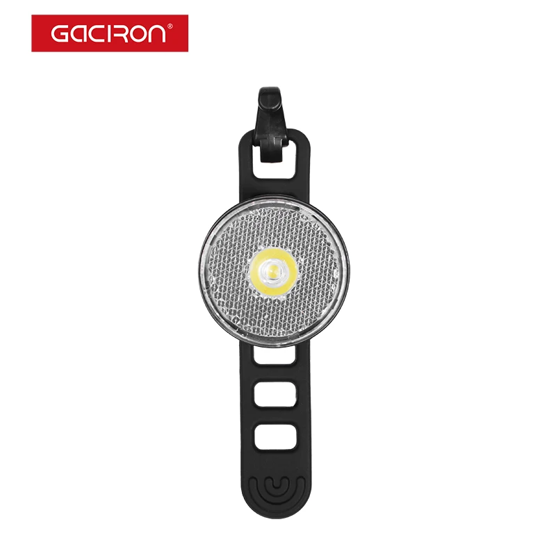 GACIRON Bike Warning Front Light 20 Lumens USB Charge Smart LED Lamp Spot light 90° Waterproof Bicycle light Cycling Accessories