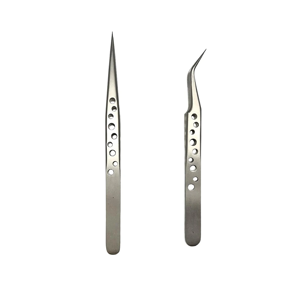 Stainless Steel Precision Industrial Tweezers Anti-static Magnetic Set for Electronic Products Welding Maintenance Hand Tools