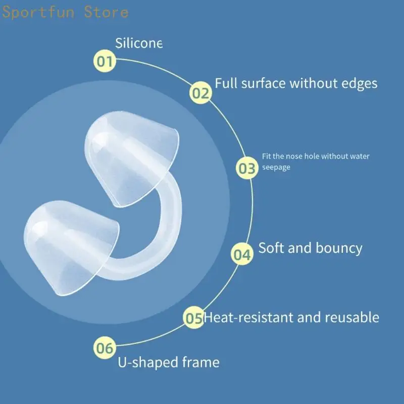 Silicone Nose Clips Practical Swimming Nose Plugs Swim Nose Guard for Surfing X7JD