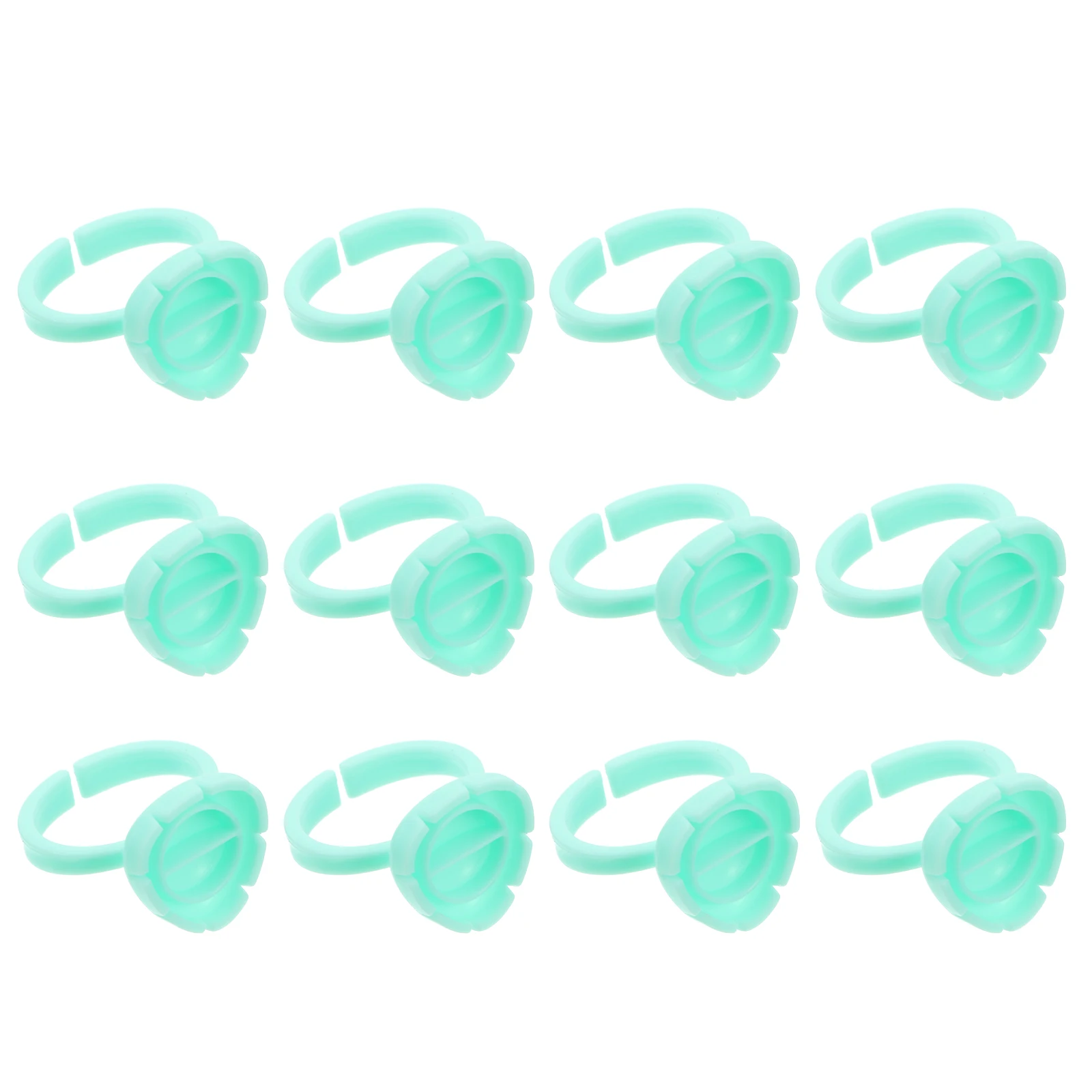 

100 Pcs Tattoo Color Cup High Quality Plastic Glue Ring Eyelash Extension Pigment Cup Reliable Practical