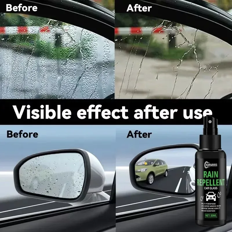 

Nano Glass Anti Rain Spray for Windshield and Rearview Mirror Hydrophobic Waterproof Coating