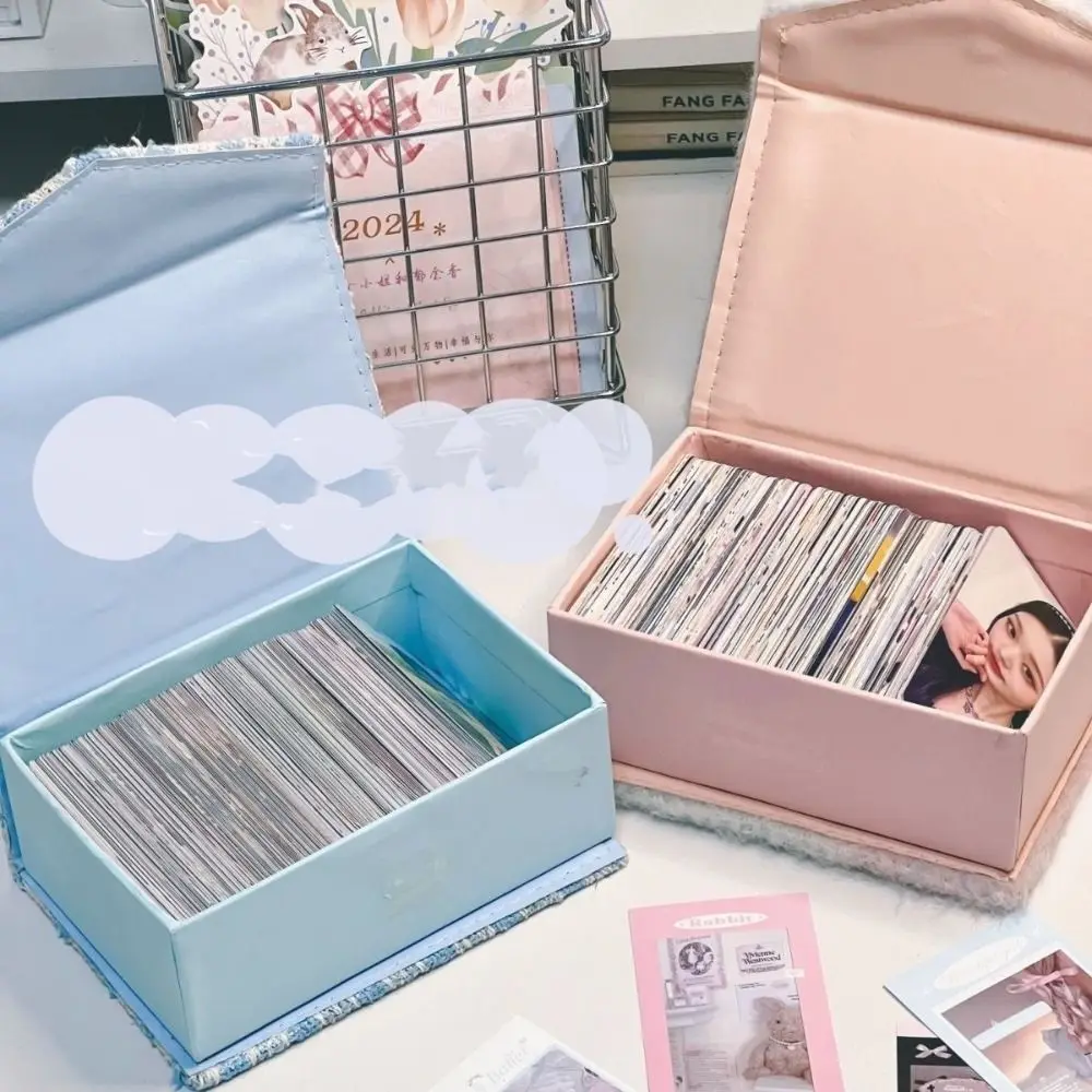 New Kpop Storage Box Photo Card Organizer Photocard Jewelry Container Idol Cards Display Card Case Collection Box