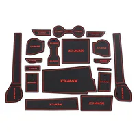 Para ISUZU D-MAX 2021 - 2024 PVC antideslizante puerta ranura taza Mat antideslizante puerta ranura Pad accesorios de Interior de coche