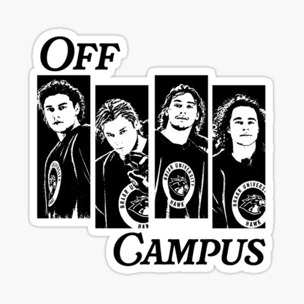 Off-campus Sticker for Laptop Decor Bedroom Car Cute Cartoon Art Fashionable Public Suitcase