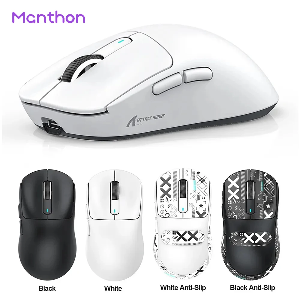 

Attack Shark X3 Gaming Mouse Tri-Mode Connection Lightweight 26000DPI Mice Mouse Gamer For PC Laptop Computer