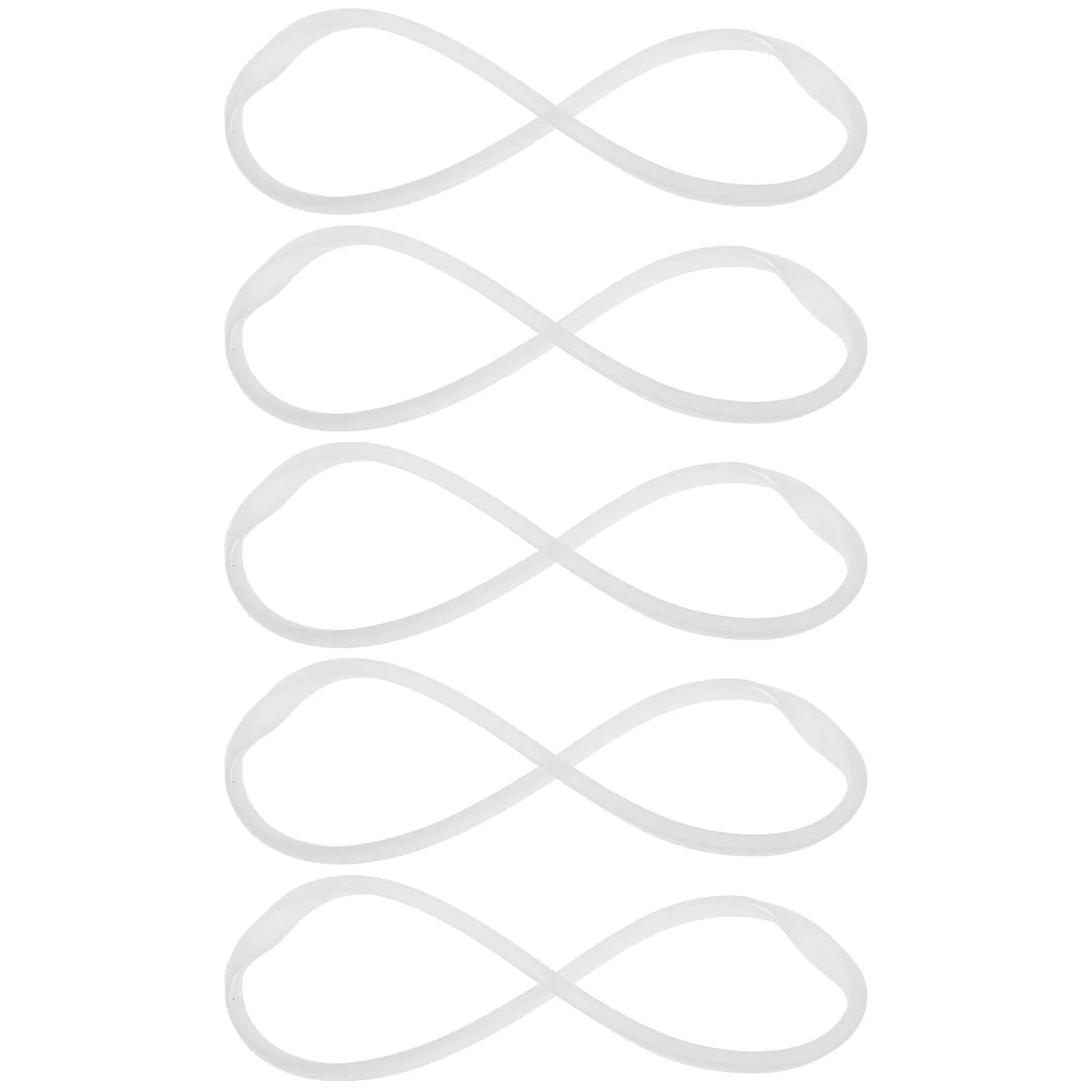 

5Pcs Silicone Ring Replacement for Glass Pot Lids Premium Food Grade Leakproof Silicone Gasket Seal for Cooking Pan Covers