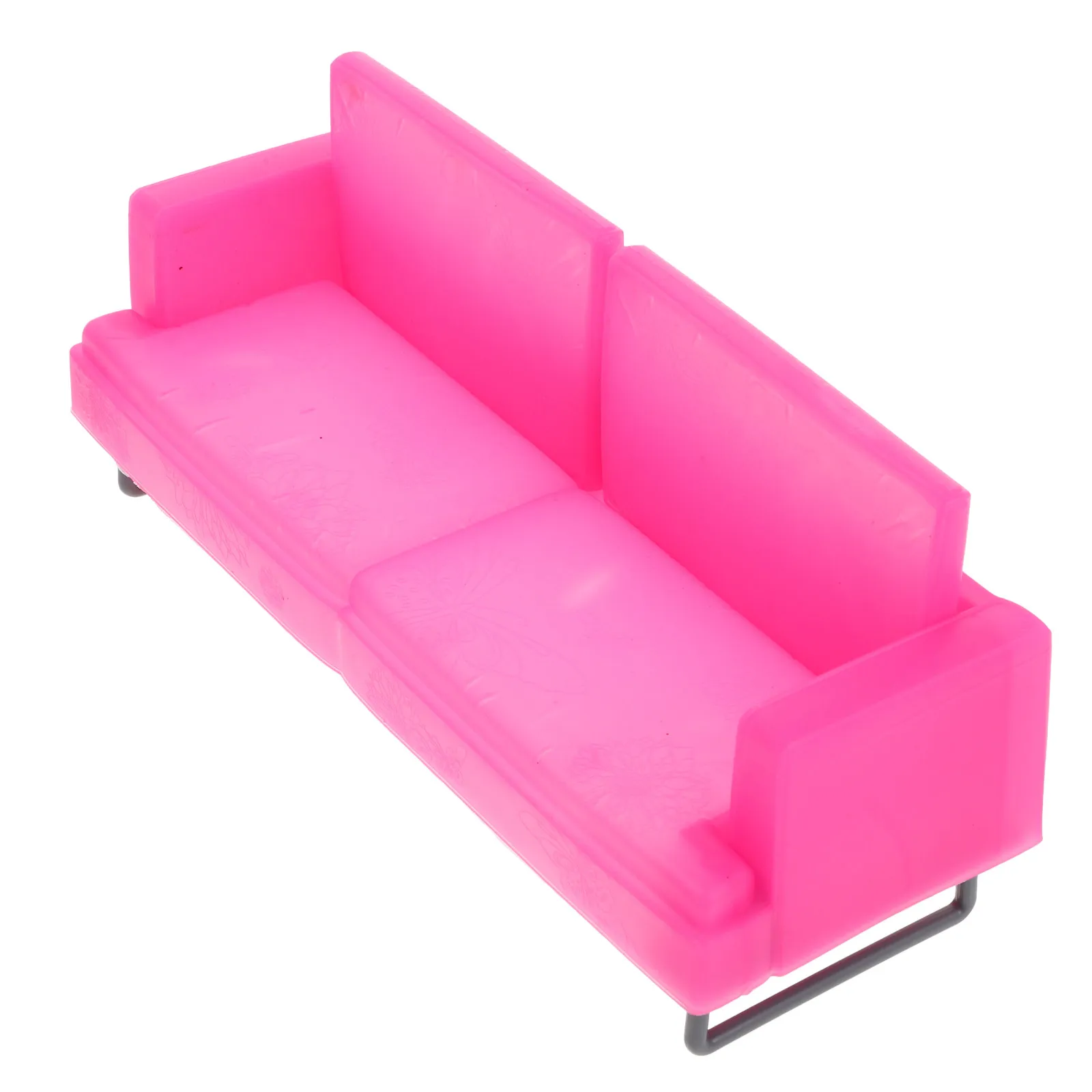 

Элегантный роскошный розовый миниатюрный диван-кресло для кукольного домика, легкая портативная пластиковая мебель для миниатюрного дома
