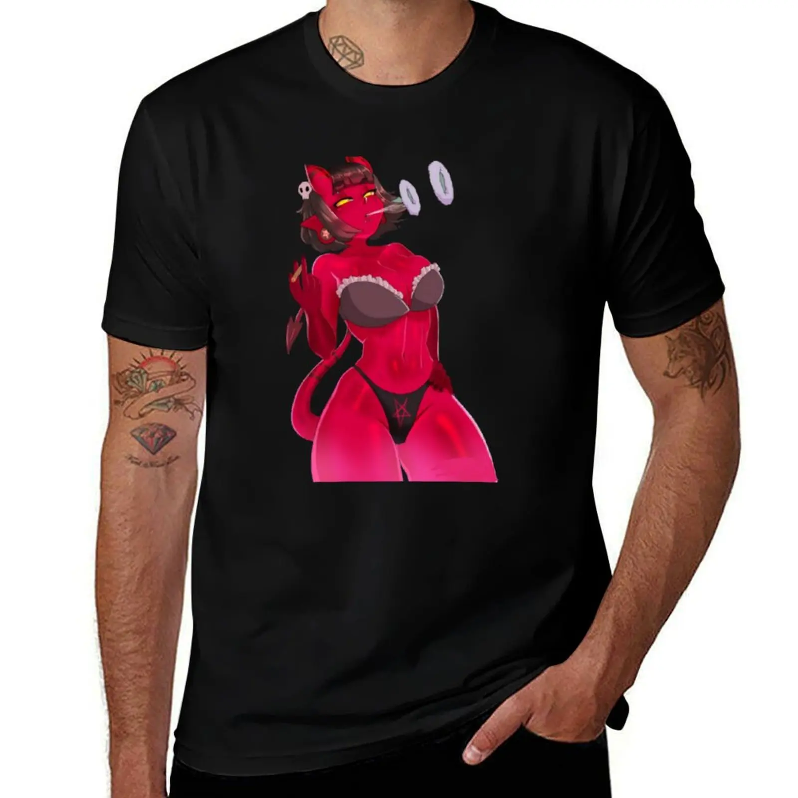 

Футболка Meru The Succubus, мужские футболки с рисунком, футболки для мужчин, белые мужские футболки, хлопковая футболка