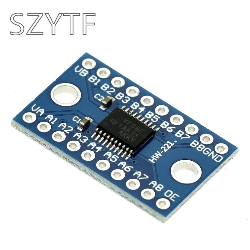 3.3V 5V TXS0108E 8 Channel Logic Level Converter Convert TTL Bi-directional Mutual Convert for Arduino 