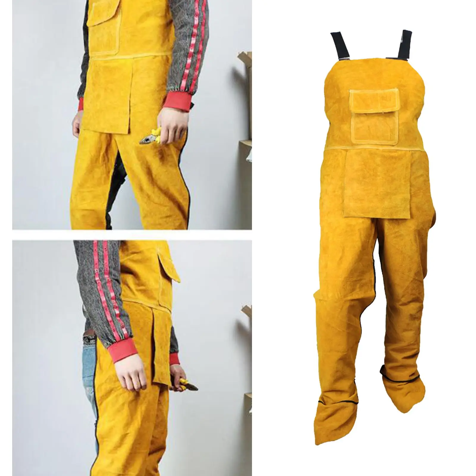 Welding Clothing Welding Apron Split Leg Tool BBQ Apron for 170-180cm Men