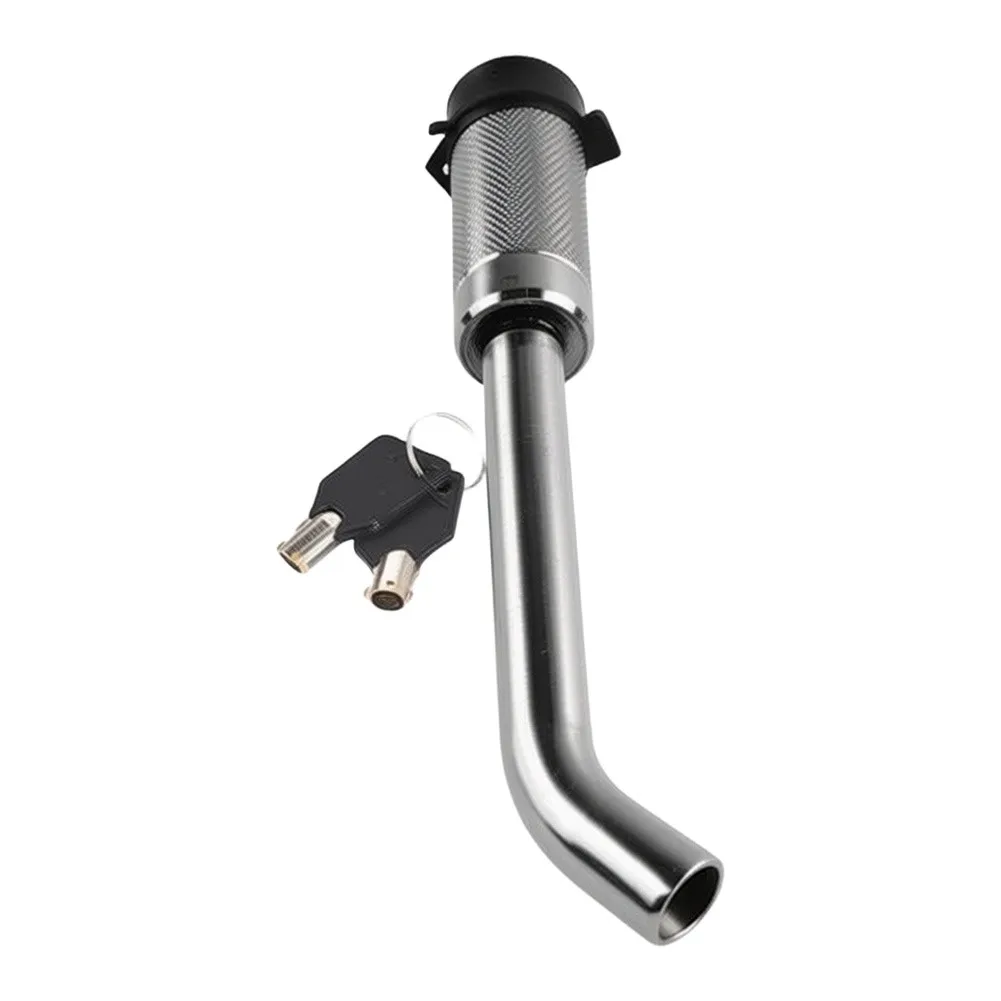 Chrome Plated Lock RV Coupler Lock Built-in Ball Mechanism Standard Tough Design Solid Steel Construction Rust Resistant Finish