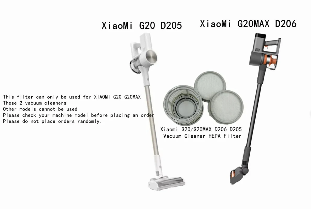 Interior Replacement Front Hepa Filters Parts for Xiaomi G20 / G20 Max Spare Parts Hand Vacuum Cleaners Filter Home Accessories