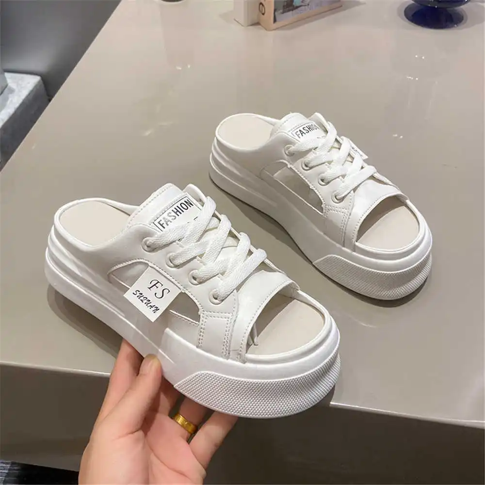 

Разноцветные противоскользящие шлепанцы на плоской подошве, тапочки, женская обувь, размер 34, женские брендовые сандалии, кроссовки, спортивные интересные