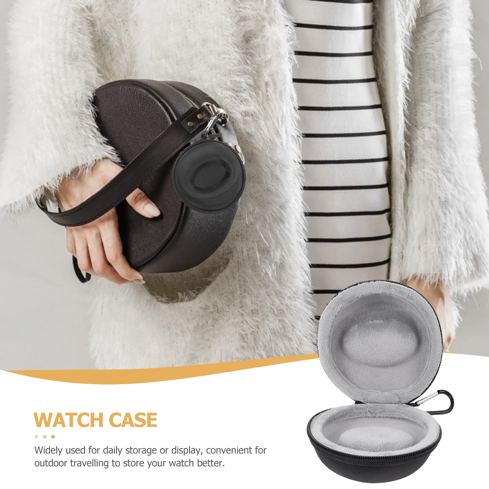 

Shockproof Case Single Protector Box Waterproof Travel Container Wristwatch Display Case Outdoor Household Storage Organizer