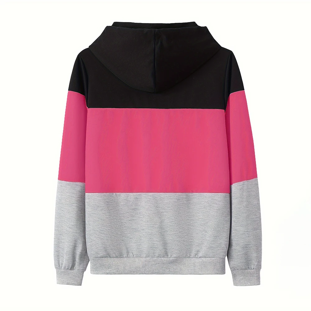 Fashion Women\'s Hoodie Simple Stripe Pullover Hoodies Casual Trend Female Tops Fall Loose Women\'s Sweatshirts Y2K Clothes