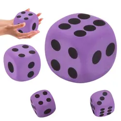Soft Foam Dot Dice Finger Training Cognitive Elastic Solid Dotted 3.8cm Dot Dices Sponge 3.8cm Sponge Solid Dice Girls