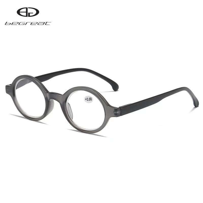 BEGREAT Vintage Small Round Frame  Reading Glasses Women Fashion Personality HD Presbyopia Eyeglasses +1.0 1.5 2.0 2.5 3.0 4.0