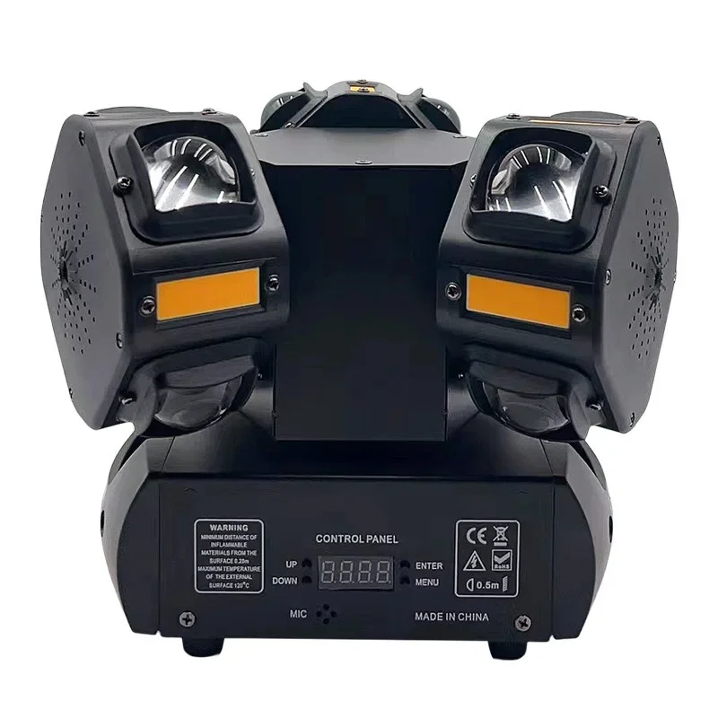 Three-headed gecko LED stage strobe laser light, bar shaking head KTV dancing beam of light ambient light