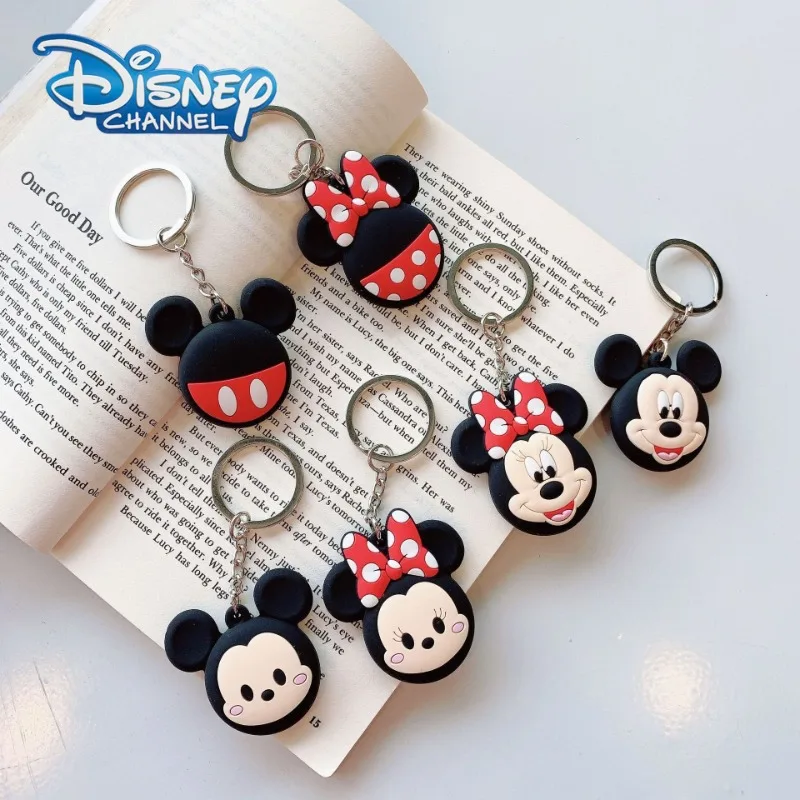 

Disney AirTags Silicone Protective Case Mickey Minnie Mouse Keychain Apple Tracker Locator Protector Cover Anti-scratch Lovers