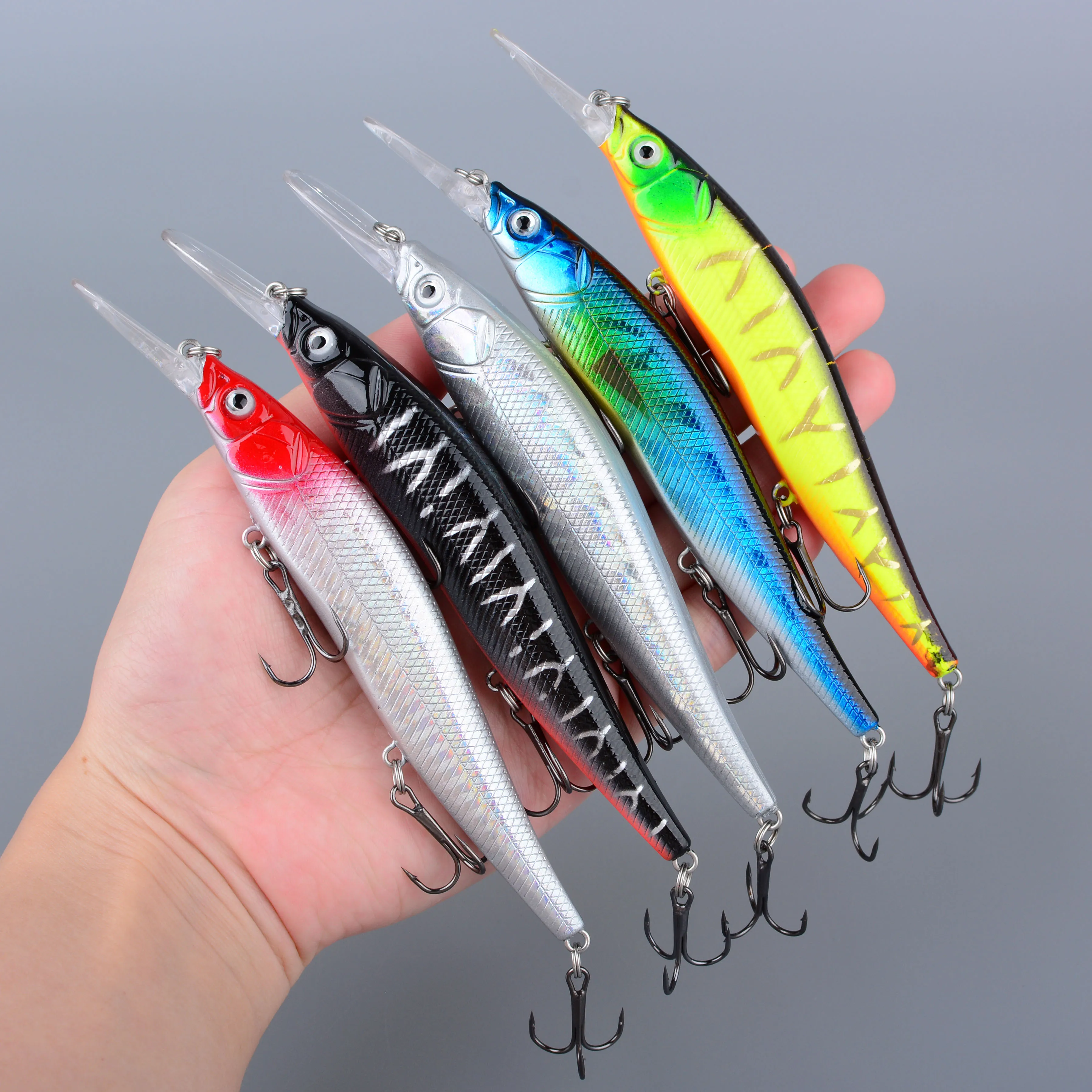Señuelo Jerkbait Long Deep Minnow para trucha, lucio y lubina - imagen 5