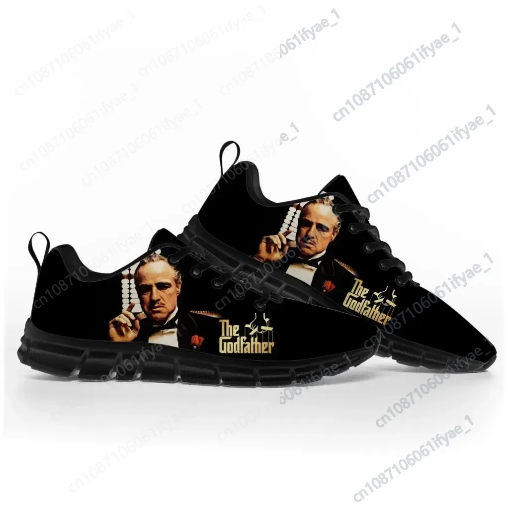 Sepatu olahraga Film The Godfather Sneakers anak-anak remaja wanita sepatu hitam kasual pasangan kualitas tinggi kustom