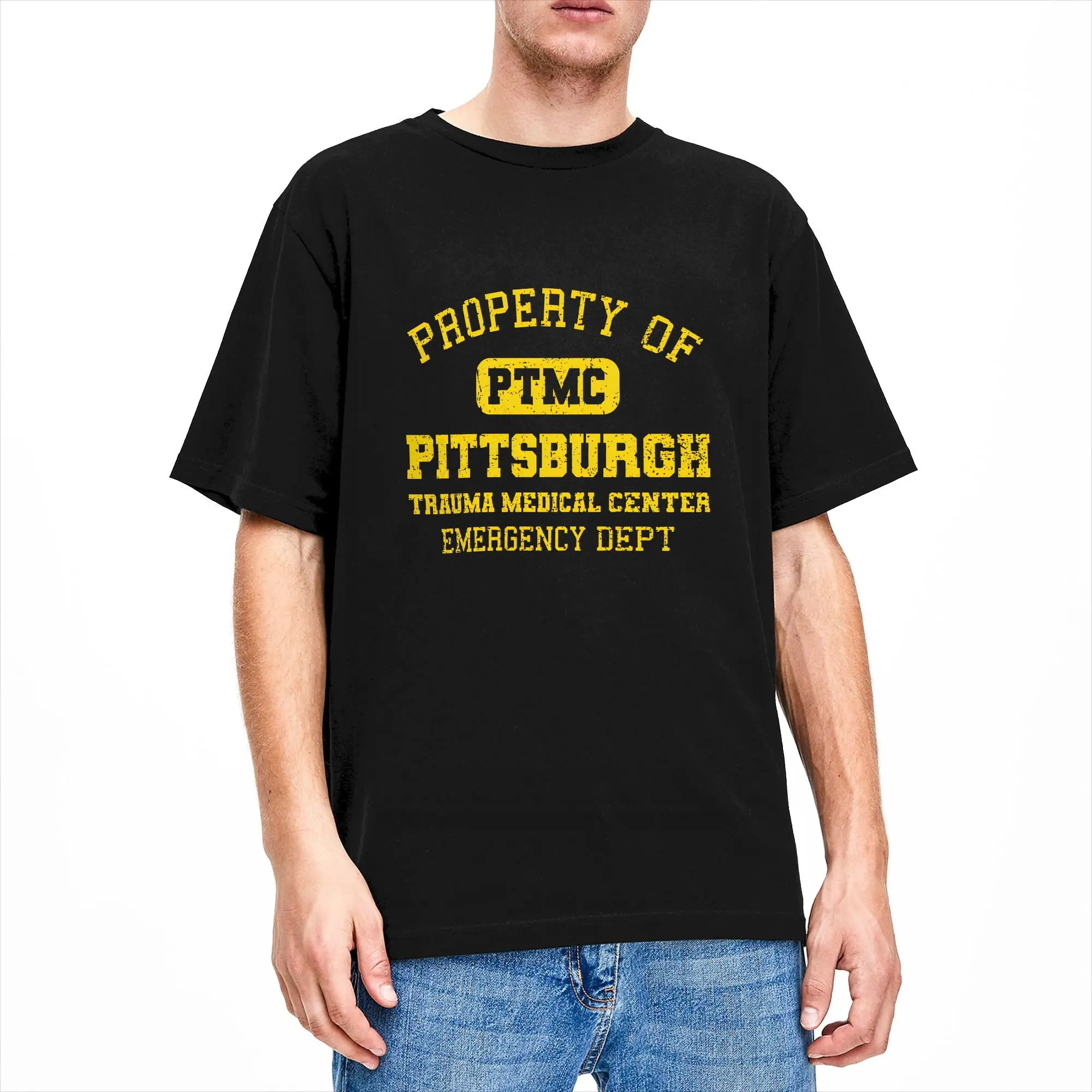 TV Series The Pitt T Shirt Summer  Trending T Shirts Men Cotton O Neck Plus Size Tees Short Sleeve Streetwear Tshirt