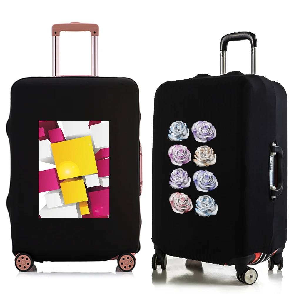 

Защитный чехол для багажа с 3D узором, чехол на тележке, портативный чехол для путешествий на открытом воздухе, праздничные чехлы для багажа, унисекс, 18-32 дюйма