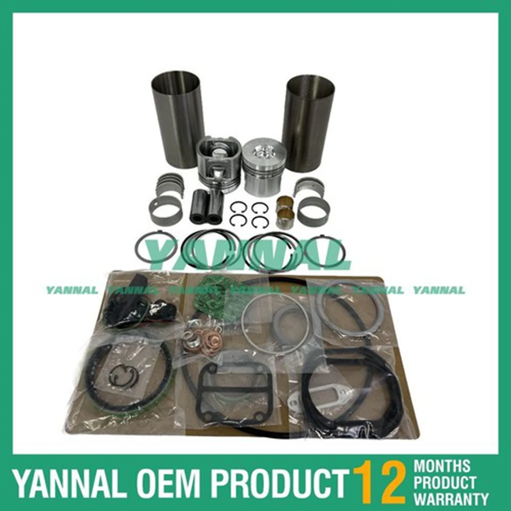 

2 PCS Overhaul Rebuild Kit With Gasket Set Bearing For Deutz F2L511 Engine