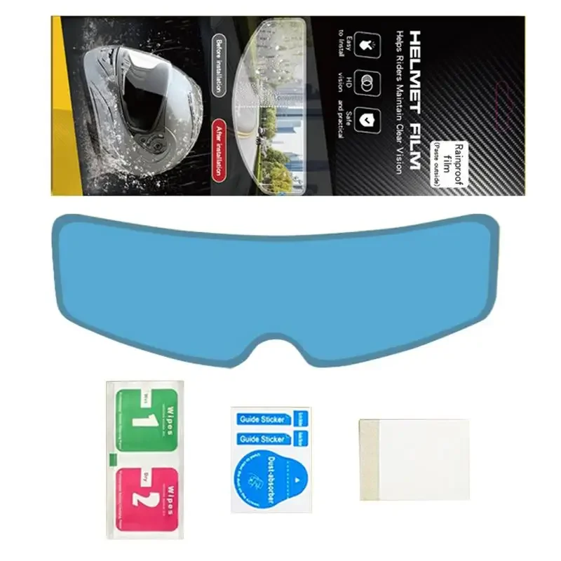 

Motorcycle Helmet Anti Fog Visor Lens Insert Long-Lasting Anti-Fog Insert Stickers Weatherproof Helmet Lens Sticker Helmet Visor