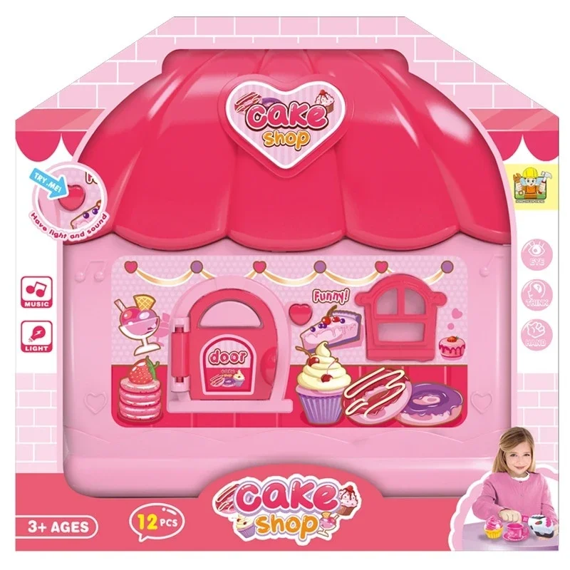 Suitcase Play House Simulation Toy para Crianças, Fruit Maintenance Tool, Boy and Girl Makeup Toy, Natal e presente de aniversário