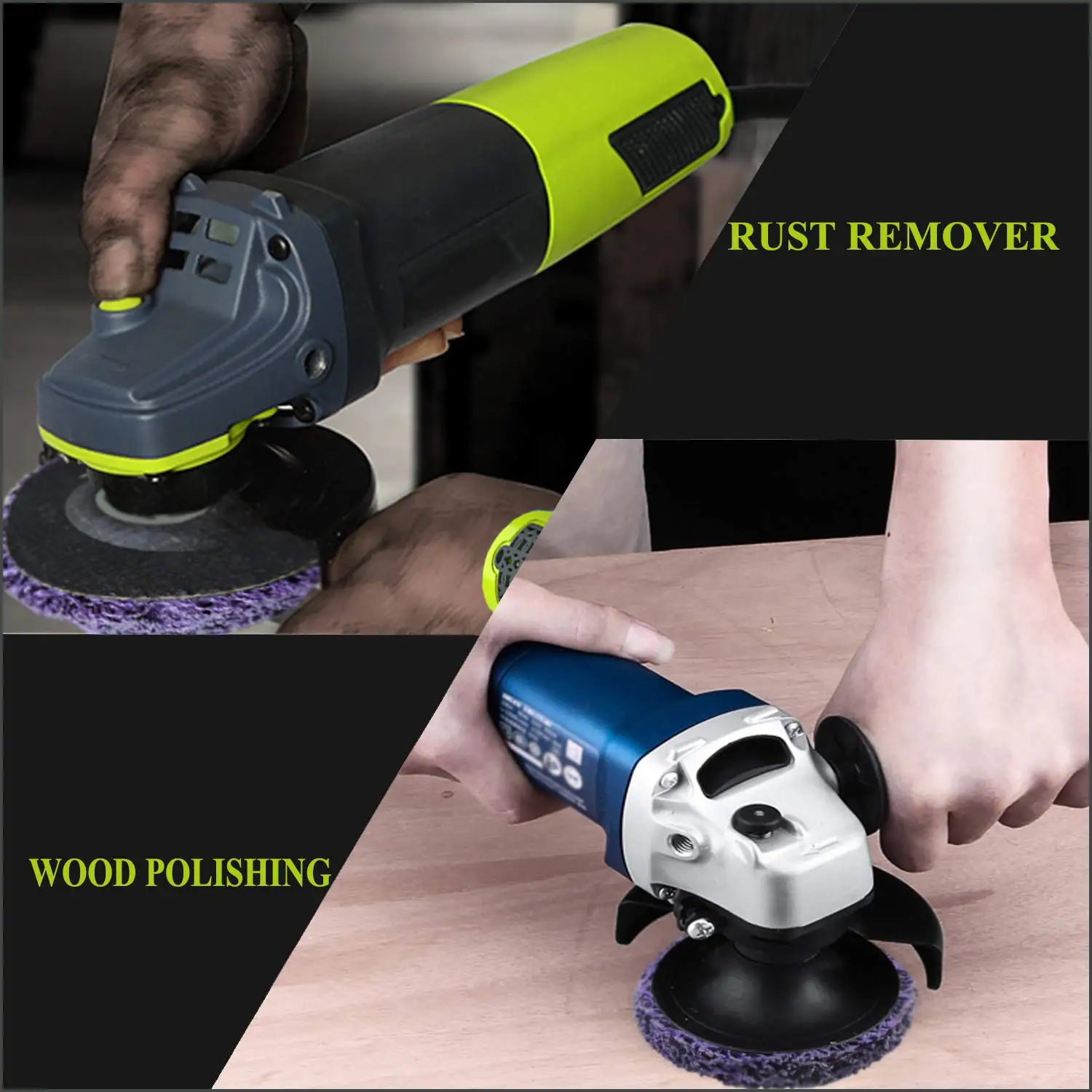 5Inch 125MM Angle Grinder Sanding Disc Kit 3/4/6Pcs Cleaning Discs Coarse Cleaning Disc, Nylon Fabric Disc for Removing Paint