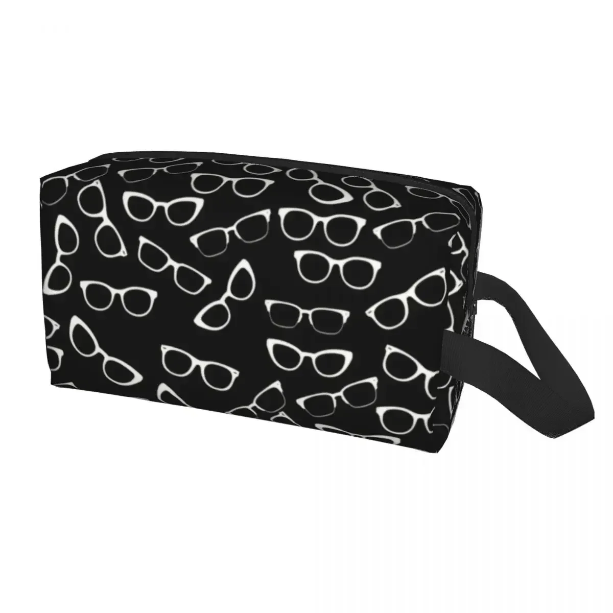 Trendy Optician Glasses Cosmetic Bag Women Fashion Big Capacity Optometrist Makeup Case Beauty Storage Toiletry Bags