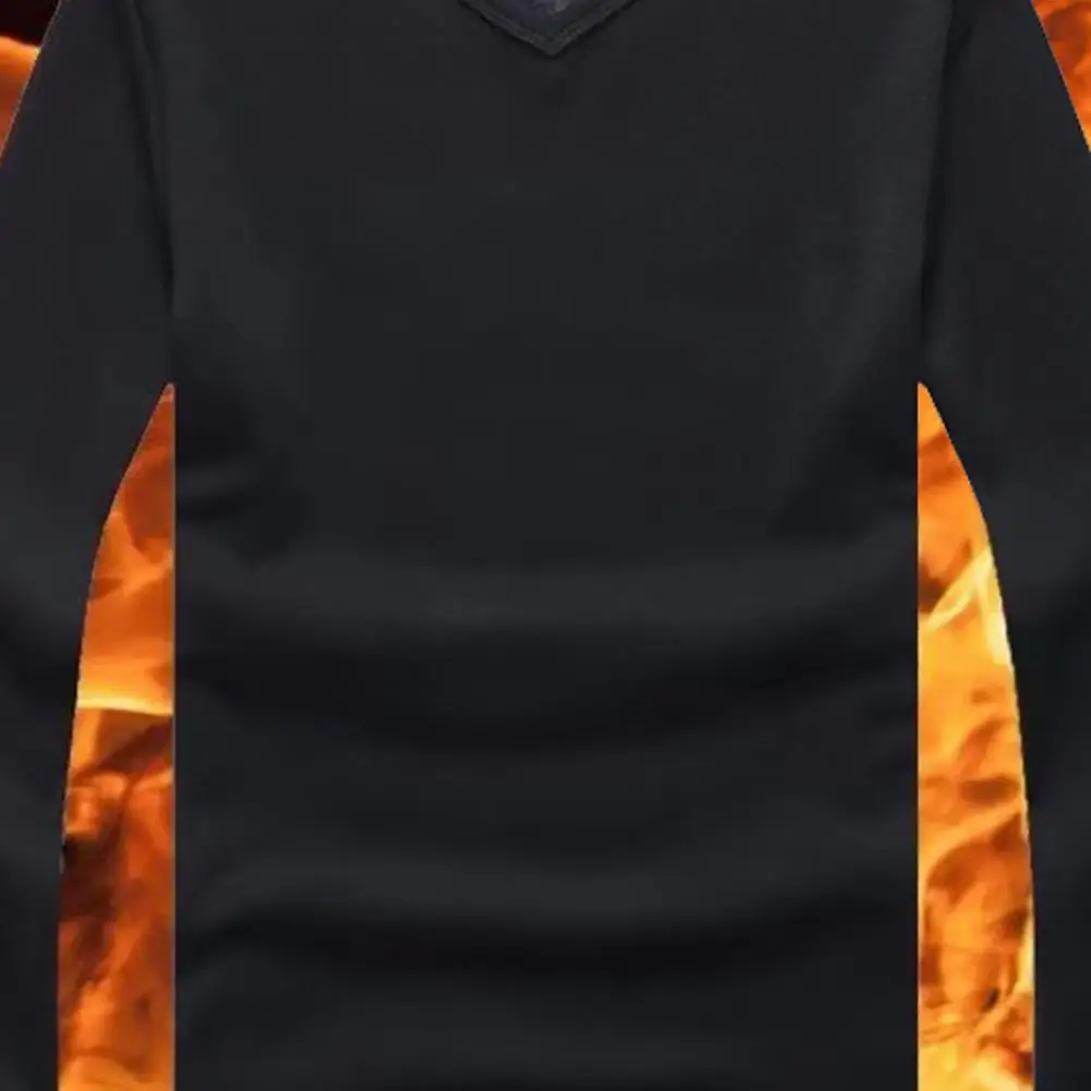 2025 M-4XL Men Fall Winter Shirt Thickened Plush Warm Velvet Thickened T-shirt Pullover Plus Size Daily Bottoming Top Underwear