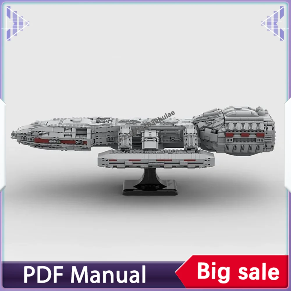 2222pcs Battlestar Galactica MOC Interstellar Warship Building Blocks Space Cruiser Model Assembly Bricks Display Decor Toy