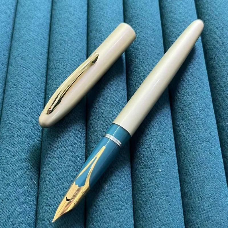 Crest Aluminum Alloy Matte Pocket Fountain Pen Iridium Gold F 0.5mm Nib,with Converter for Office Business Japan Stationery Gift